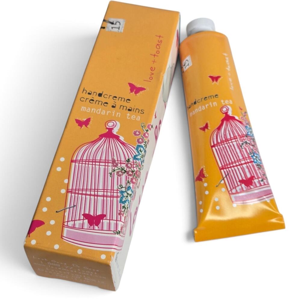 Love & Toast Hand Cream Mandarin Tea 1.25 oz Lotion Tube New DISCONTINUED Y2K